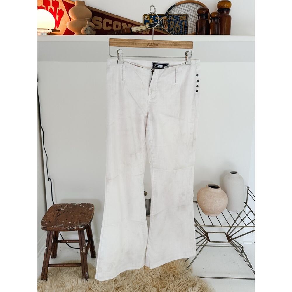Vintage y2k R4R Jeans Low Rise White Denim Jeans Size 9